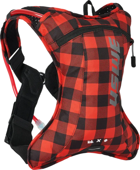 Outlander 2l Hydration Pack Flannel Red/Black - USWE