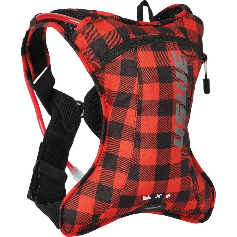 Outlander 2l Hydration Pack Flannel Red/Black - USWE