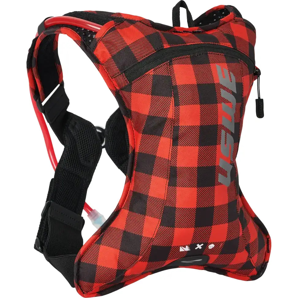 Outlander 2l Hydration Pack Flannel Red/Black - USWE