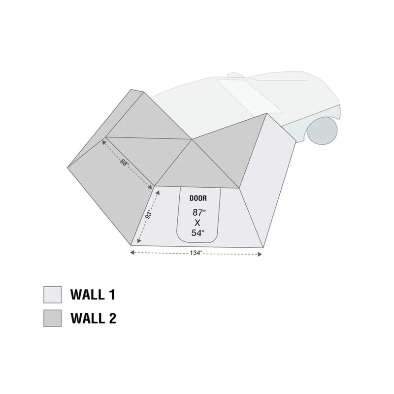 Overland VCL Heavy Duty Oversized Stakes Awning Extension Panel 18229909 - Nomadic 270 LT Wall Passen