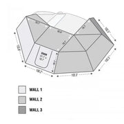 Overland VCL Limited Lifetime Warranty Awning Extension Panel 19690008 - XD Nomadic 270 Wall BL
