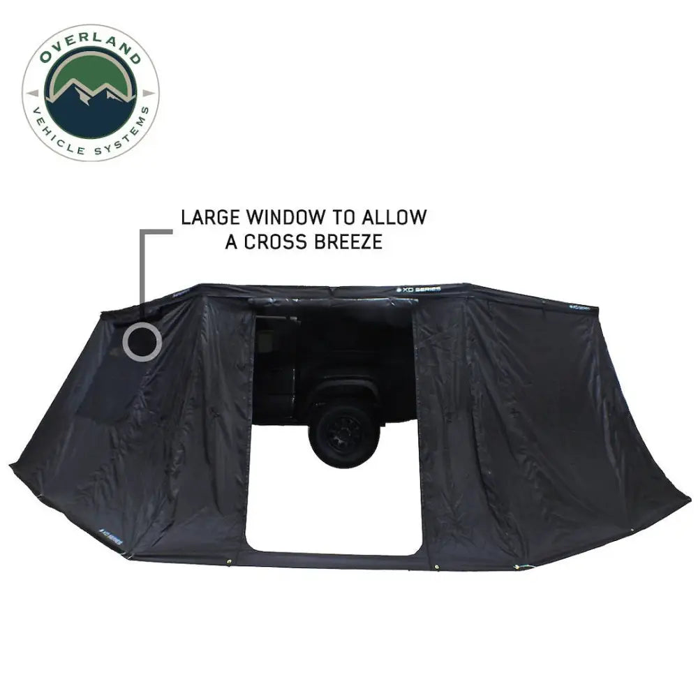 Overland VCL Quick Deploying Free Standing Shade Awning - Roof Rack Kit Component 19690023 - XD Nomadic 270 Wall BL