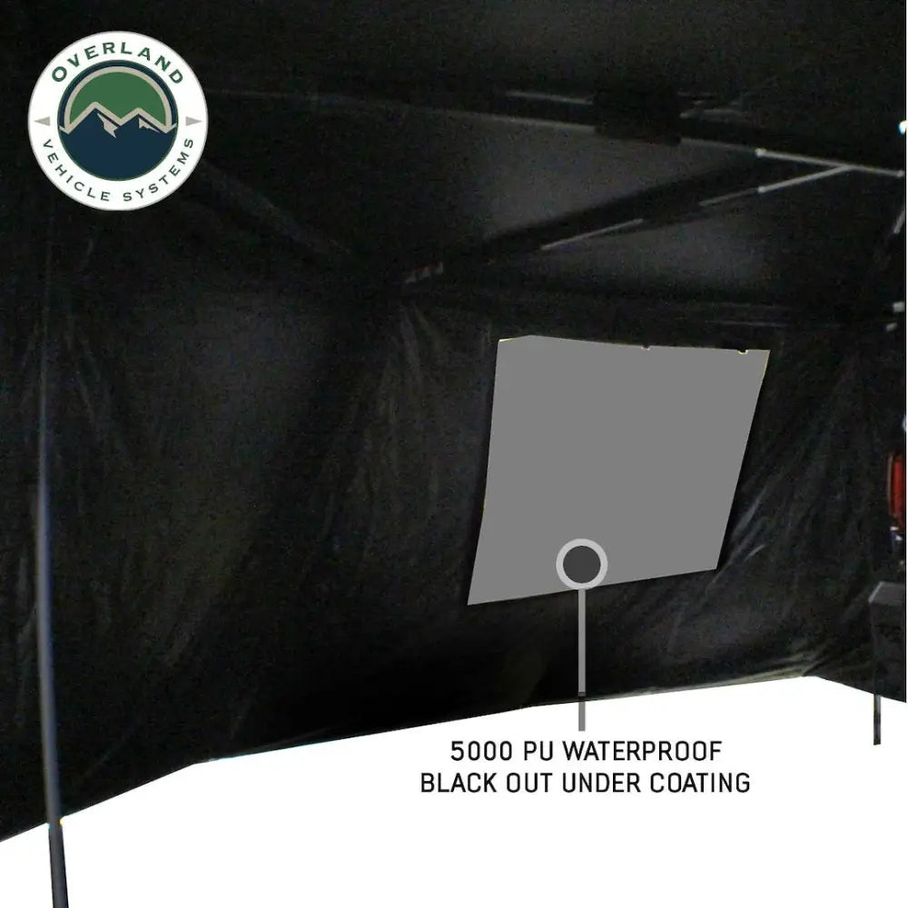 Overland VCL Quick Deploying Free Standing Shade Awning - Roof Rack Kit Component 19690026 - XD Nomadic 270 Wall BL