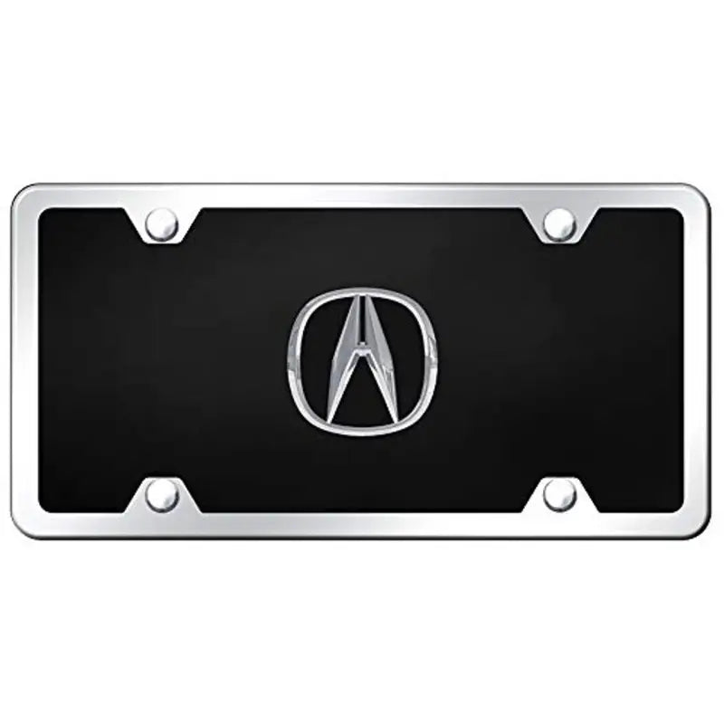 Auto gold Acura Acrylc kit license plate frame with Acura logo for your car style