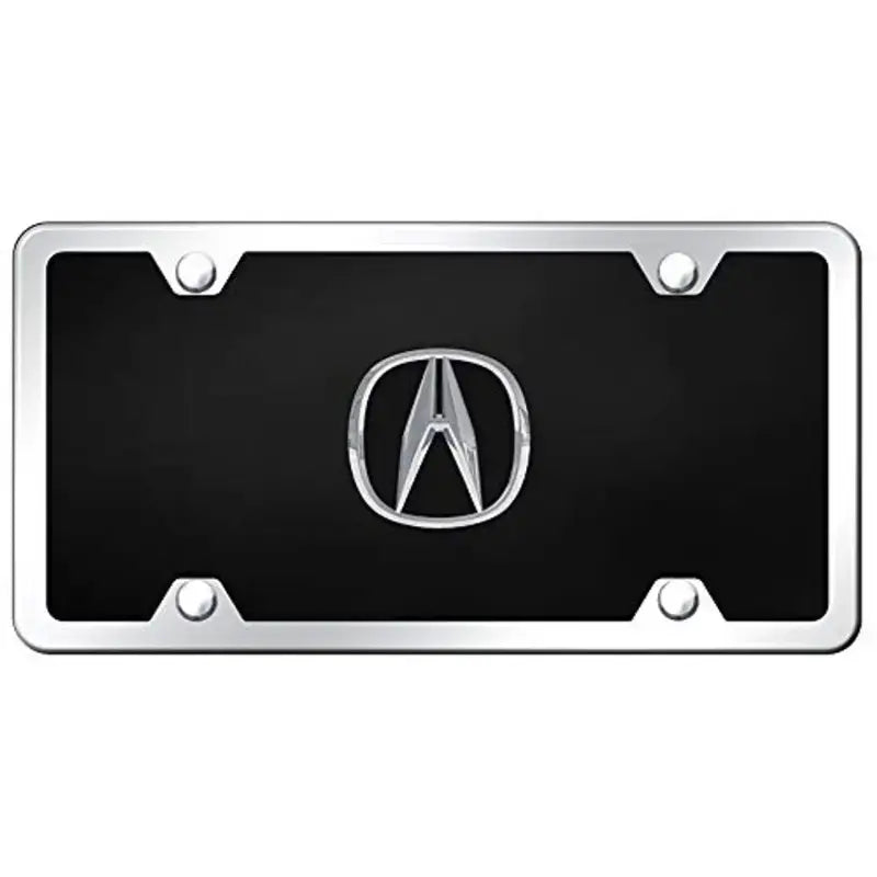 Auto gold Acura Acrylc kit license plate frame with Acura logo for your car style