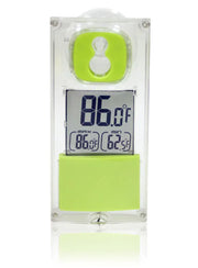 Digital thermometer with green accents from P0260 P3 Internatn Sol-Mate Window Thermometer