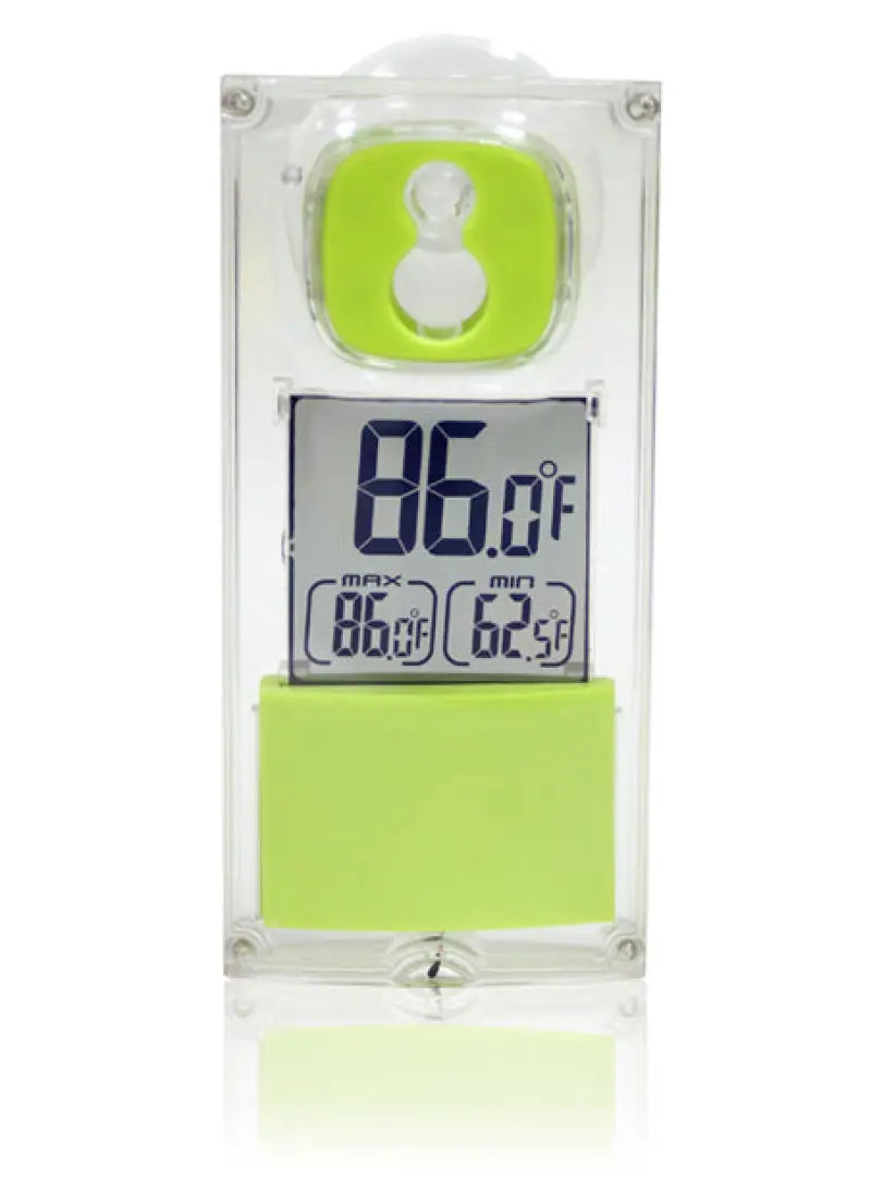 Digital thermometer with green accents from P0260 P3 Internatn Sol-Mate Window Thermometer
