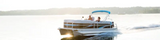P03-074W Taco Metals Rod Rack 4 Deluxe Pontoon Whit - Fishing Holder