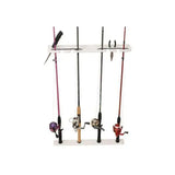 P03-074W Taco Metals Rod Rack 4 Deluxe Pontoon Whit - Fishing Holder