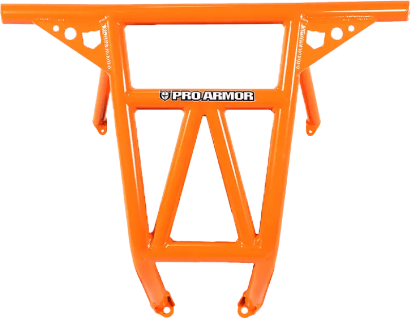 P141047OR-446 Pro Armor Race Rear Bumper Orange Pol - RV and Auto Parts