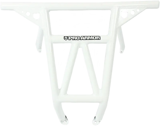 P141047WH-133 Pro Armor Race Rear Bumper White Pol - RV and Auto Parts