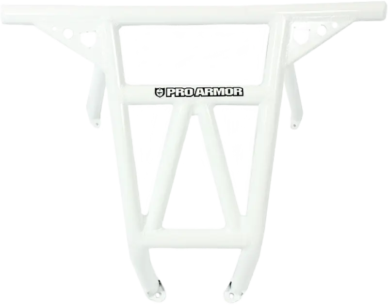 P141047WH-133 Pro Armor Race Rear Bumper White Pol - RV and Auto Parts