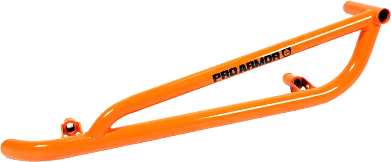 P141220OR-446 Pro Armor Tube Rock Sliders Orange Pol - RV and Auto Parts