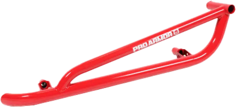 P141220RD-293 Pro Armor Tube Rock Sliders Red Pol - RV and Auto Parts