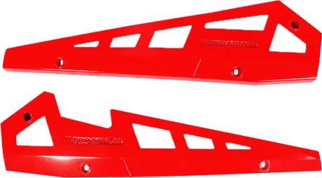 P141221RD-293 Pro Armor Rock Sliders Red Pol - RV and Auto Parts