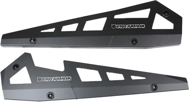 P141221SLR Pro Armor Rock Sliders Solar Black Pol - RV and Auto Parts