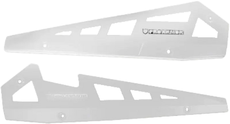 P141221WH-133 Pro Armor Rock Sliders White Pol - RV and Auto Parts