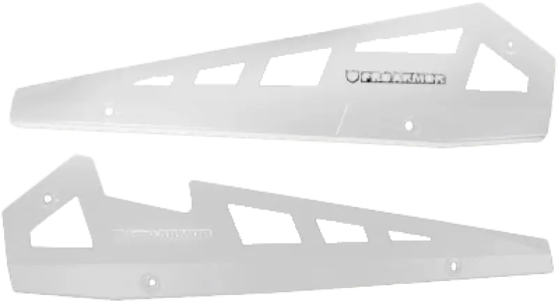 P141221WH-133 Pro Armor Rock Sliders White Pol - RV and Auto Parts