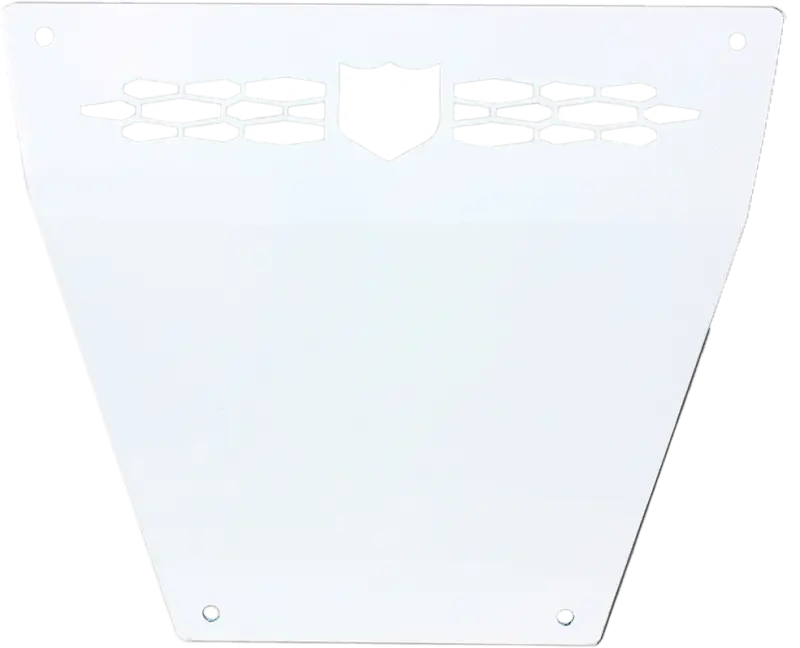 P141P363WH-133 Pro Armor Front Race Skid Plate White Pol - RV and Auto Parts