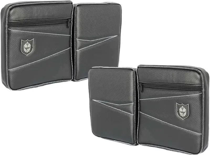 P144054WH Rear Door Knee Pads With Storage White Stitching