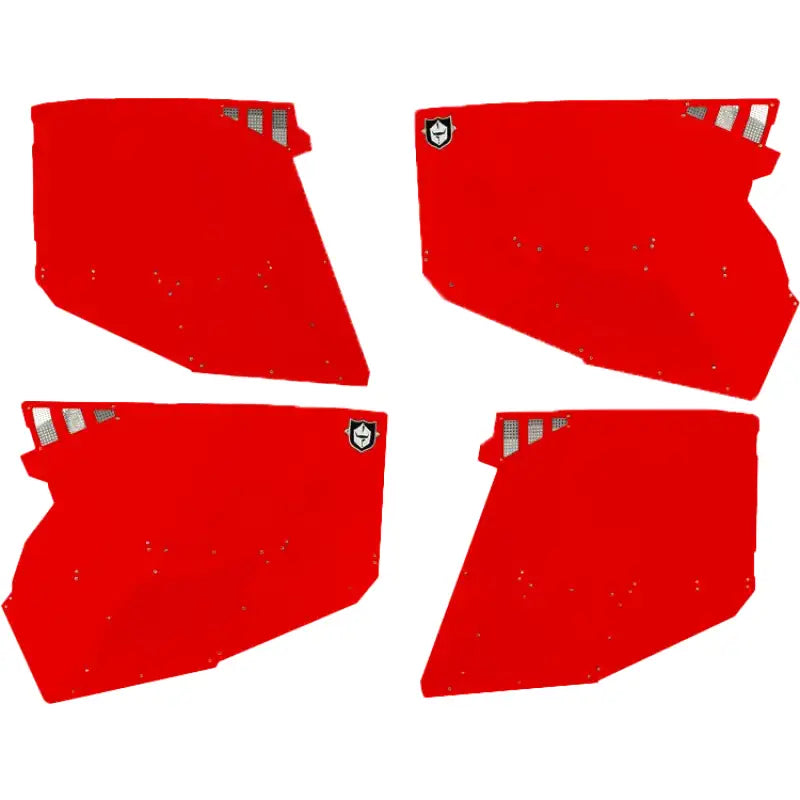 P144228RD-293 Pro Armor Stealth Door Alluminum Skins Red Pol - RV and Auto Parts