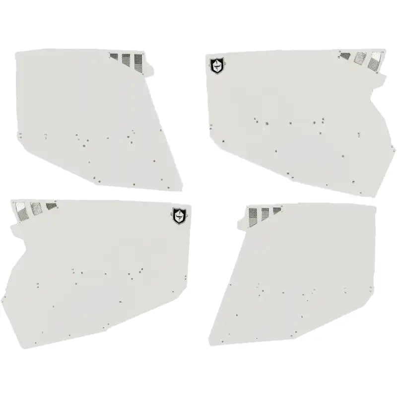 P144228WH-133 Pro Armor Stealth Door Alluminum Skins White Pol - RV and Auto Parts