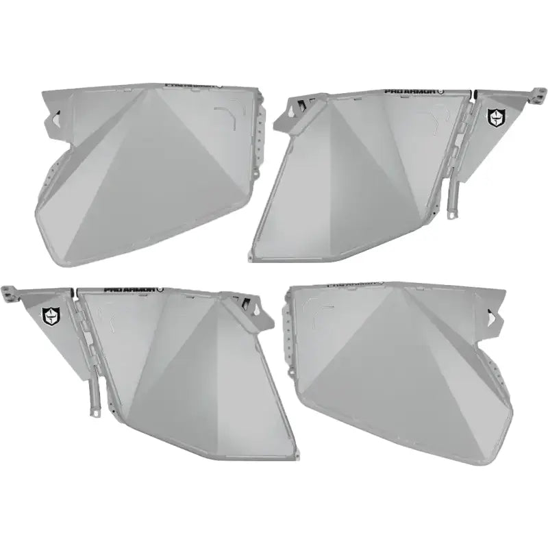P144D000GG-728 Pro Armor Traditional Half Doors Ghost Grey Pol - RV and Auto Parts
