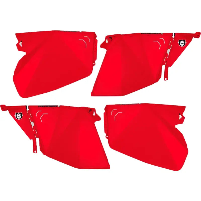 P144D000RD-293 Pro Armor Traditional Half Doors Red Pol - RV and Auto Parts