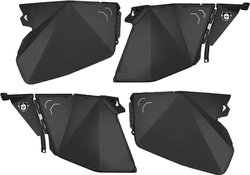 P144D000SLR Pro Armor Traditional Half Doors Solar Black Pol - RV and Auto Parts