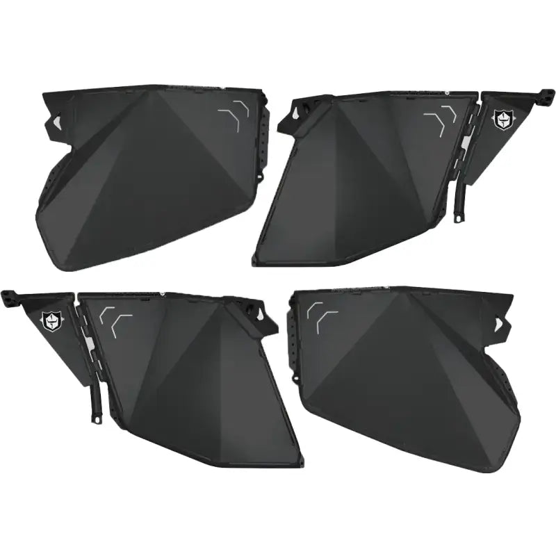 P144D000SLR Pro Armor Traditional Half Doors Solar Black Pol - RV and Auto Parts