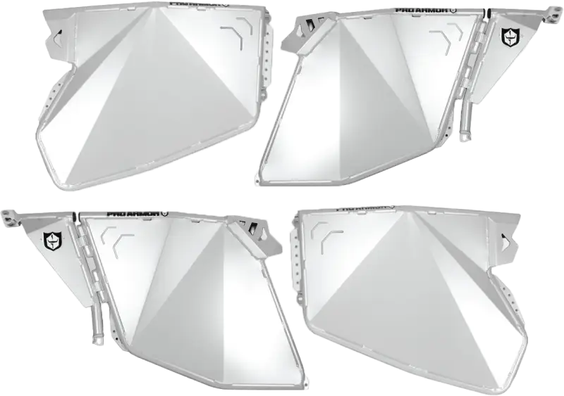 P144D000SSM Pro Armor Traditional Half Doors Sparkle Silver Metallic Pol - RV and Auto Parts
