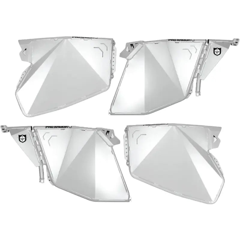 P144D000SSM Pro Armor Traditional Half Doors Sparkle Silver Metallic Pol - RV and Auto Parts