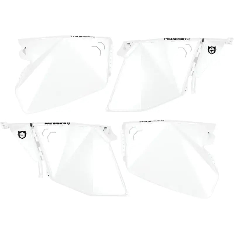 P144D000WH-133 Pro Armor Traditional Half Doors White Pol - RV and Auto Parts