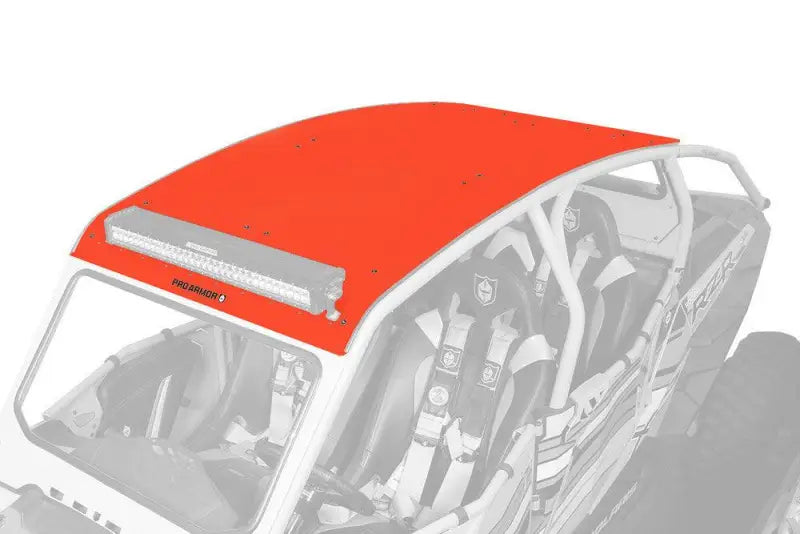 P144R121RD-293 Pro Armor Asylum Roof W/Light Bar Pocket Red - RV and Auto Parts
