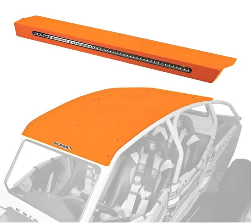 P144R123OR Pro Armor Asylum Rear Wing W/ Lightbar Orange - RV and Auto Parts