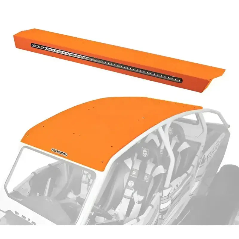 P144R123OR Pro Armor Asylum Rear Wing W/ Lightbar Orange - RV and Auto Parts