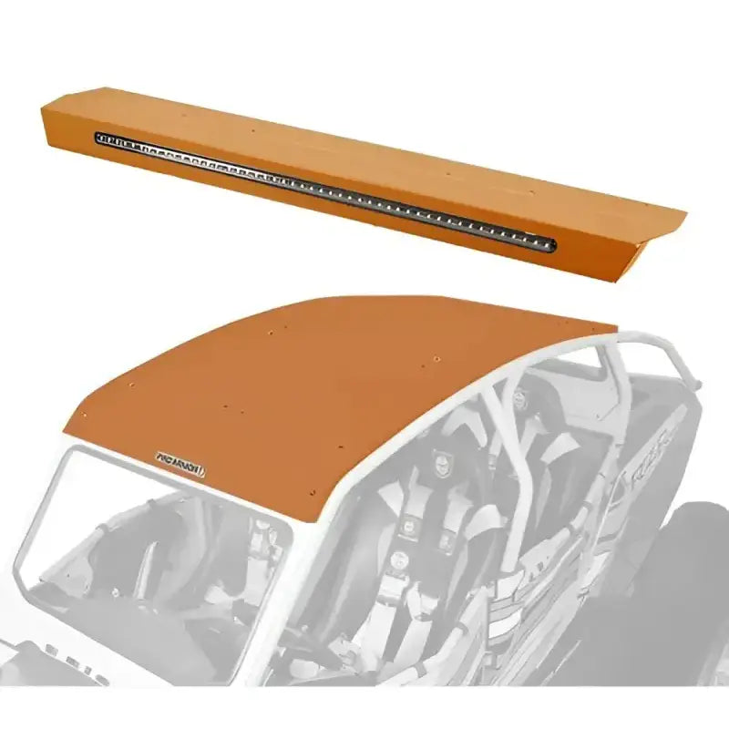 P144R123ORM Pro Armor Asylum Rear Wing W/ Lightbar Orange Rust Metallic - RV and Auto Parts