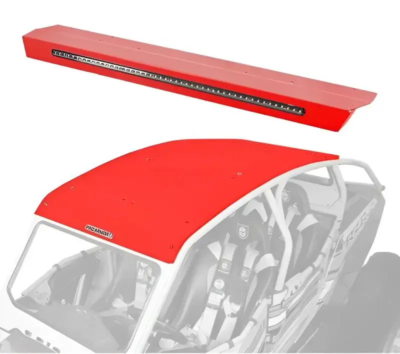 P144R123RD Pro Armor Asylum Rear Wing W/ Lightbar Red - RV and Auto Parts