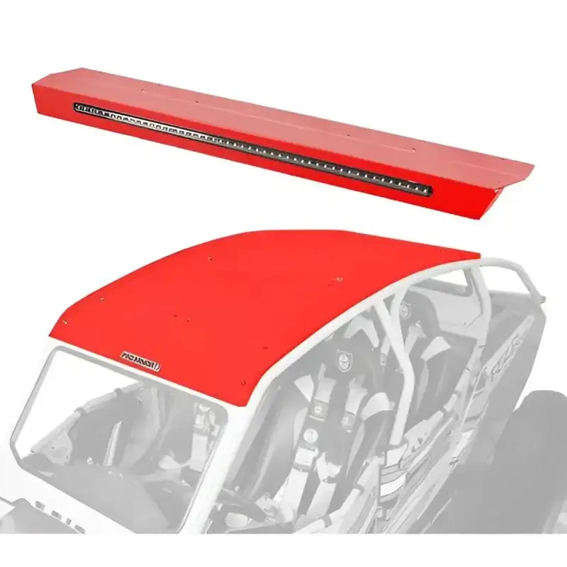 P144R123RD Pro Armor Asylum Rear Wing W/ Lightbar Red - RV and Auto Parts