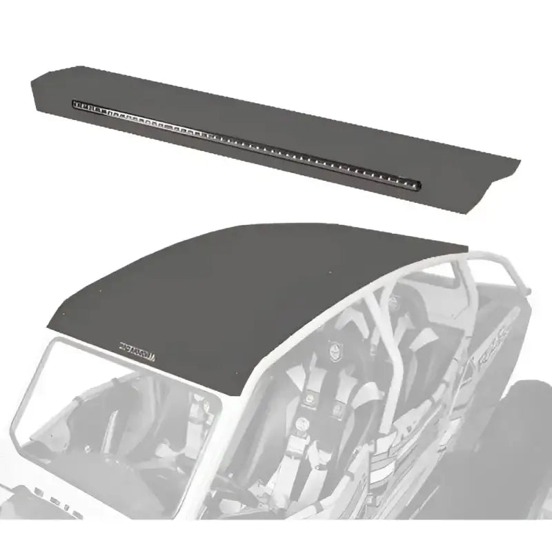 P144R123SG Pro Armor Asylum Rear Wing W/ Lightbar Stealth Grey - RV and Auto Parts