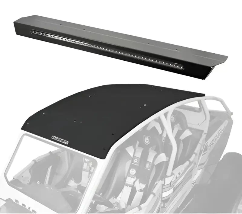 P144R123SLR Pro Armor Asylum Rear Wing W/ Lightbar Solar Black - RV and Auto Parts