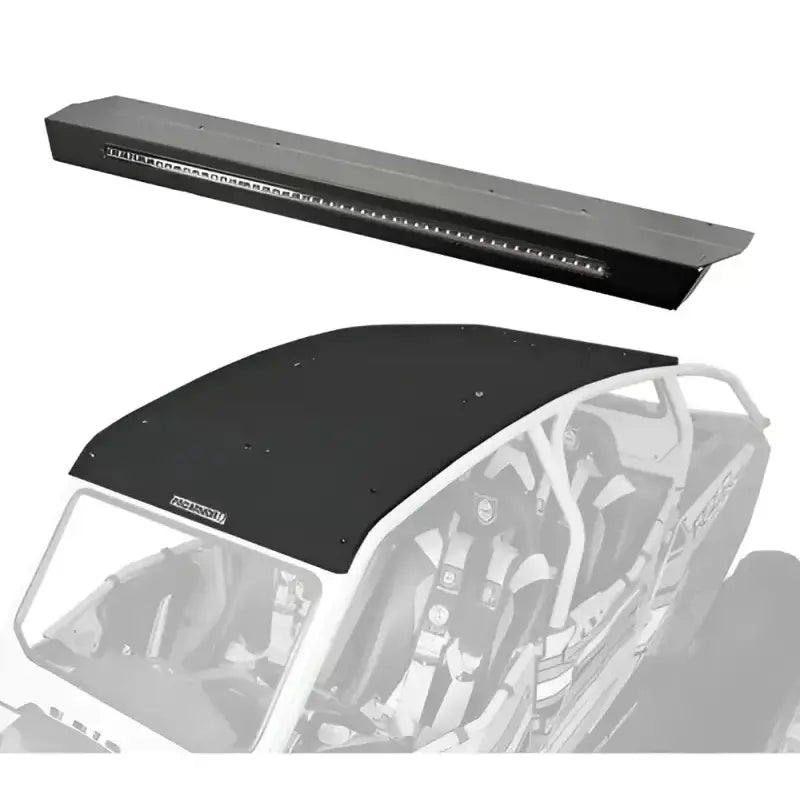 P144R123SLR Pro Armor Asylum Rear Wing W/ Lightbar Solar Black - RV and Auto Parts