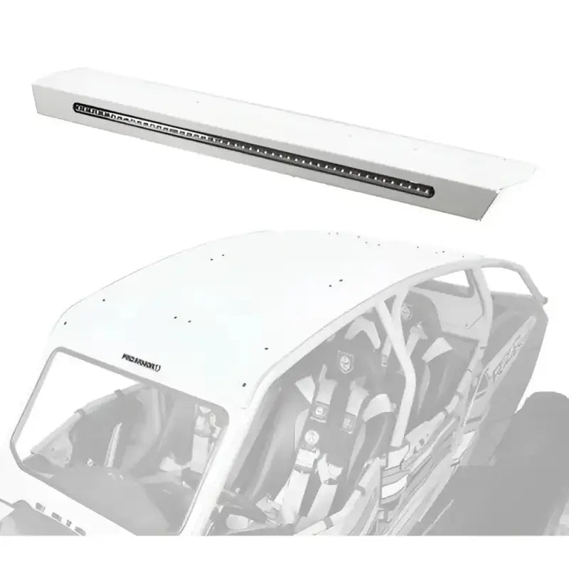 P144R123WP Pro Armor Asylum Rear Wing W/ Lightbar White Pearl - RV and Auto Parts