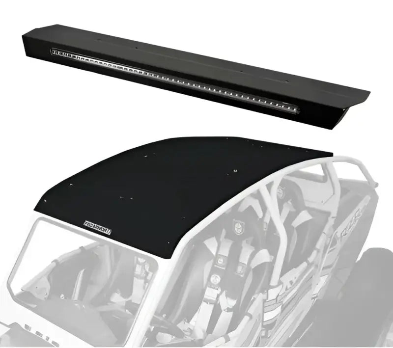 P144R124BL Pro Armor Asylum Roof W/Rr Lightbar Pkt Black - RV and Auto Parts