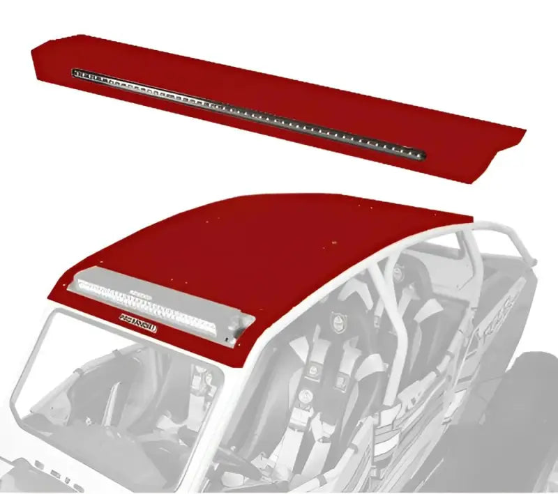 P144R124PR Pro Armor Asylum Roof W/Rr Lightbar Pkt Performance Red - RV and Auto Parts