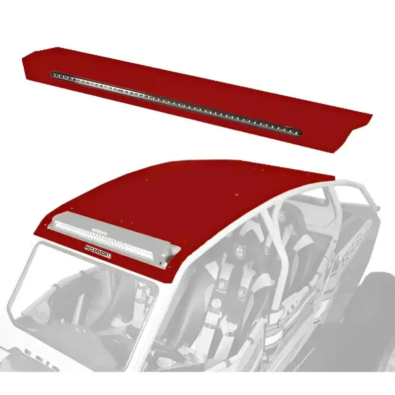 P144R124PR Pro Armor Asylum Roof W/Rr Lightbar Pkt Performance Red - RV and Auto Parts
