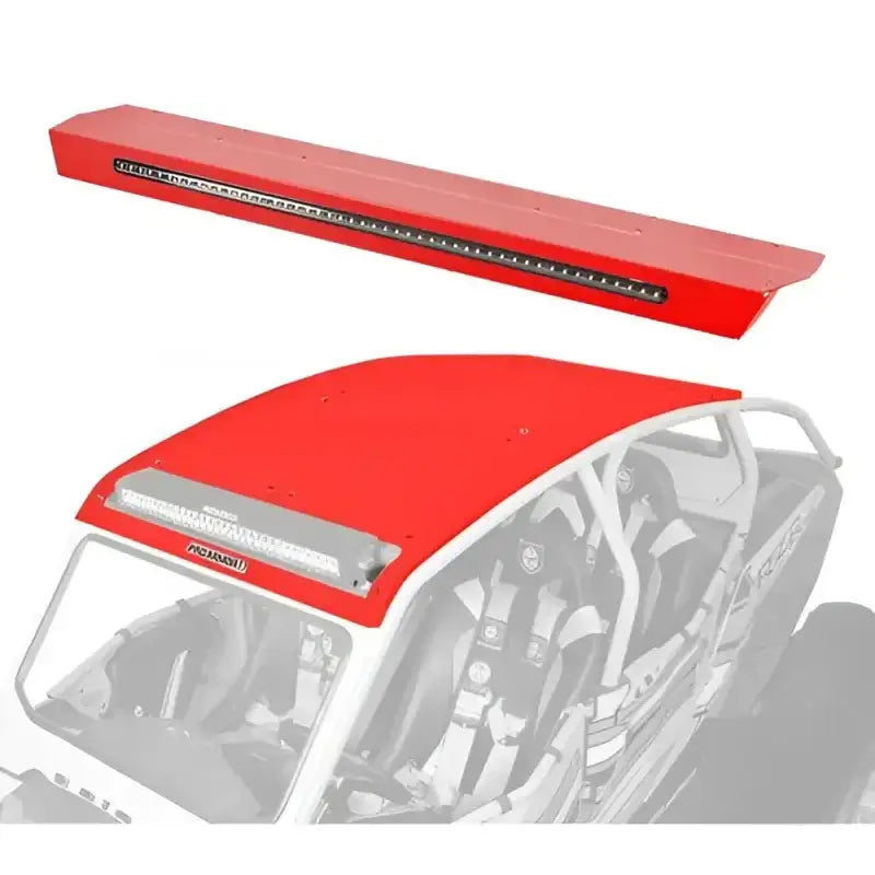 P144R124RD Pro Armor Asylum Roof W/Rr Lightbar Pkt Red - RV and Auto Parts
