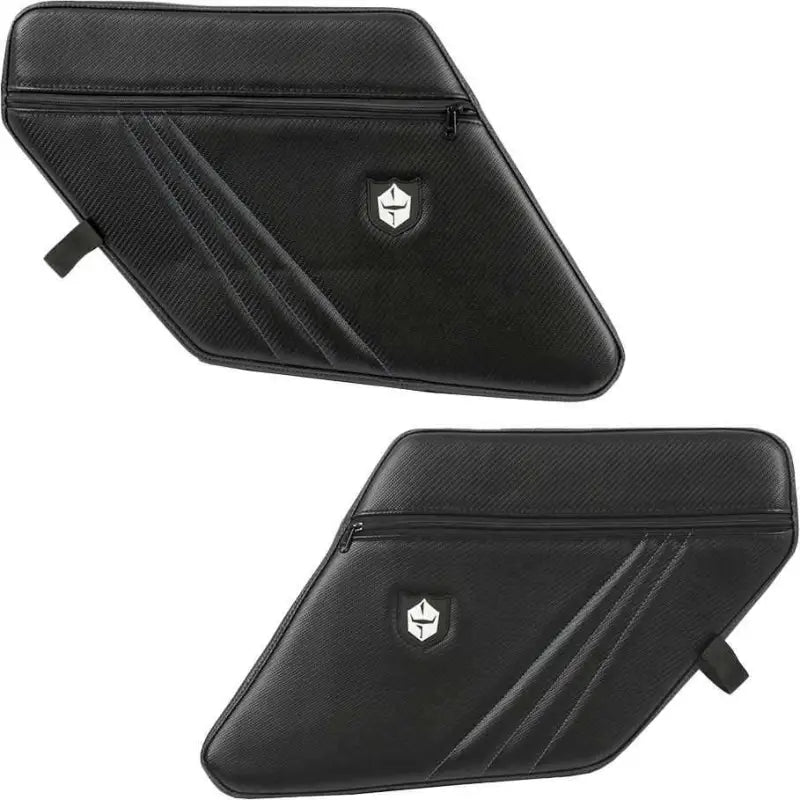 P144Y327BU Rear Stock Door Knee Pads With Storage Blue Stitching