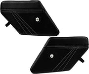 P144Y327WH Rear Stock Door Knee Pads With Storage White Stitching