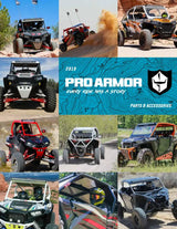 Off-road vehicles and accessories featuring the P186C036 Pro Armor Solo Cage Raw